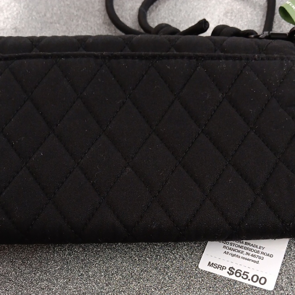 Vera Bradley Quilted Black Crossbody Bag - Picture 2 of 7